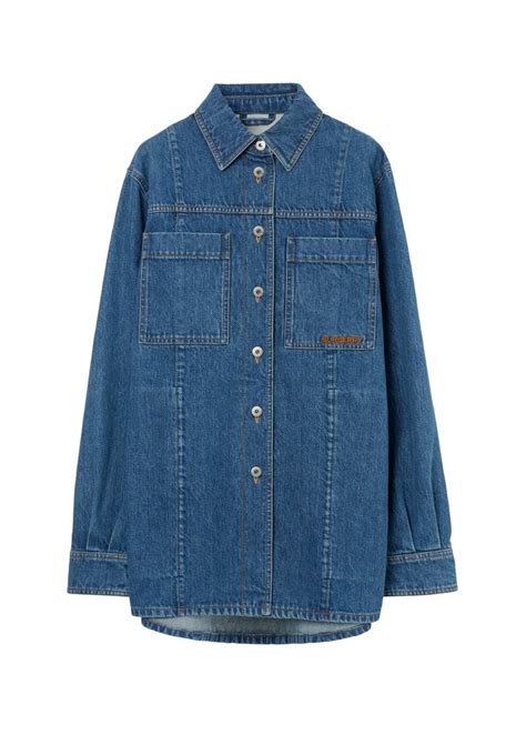 burberry fliegerjacke damen|burberry denim overshirt jacket.